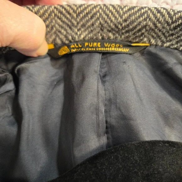 Vtg Bradmore Mens 40R Brown Wool Herringbone Tweed Blazer Jacket Preppy Academia - Picture 7 of 14